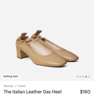 Everlane Day Heels - Taupe Suede